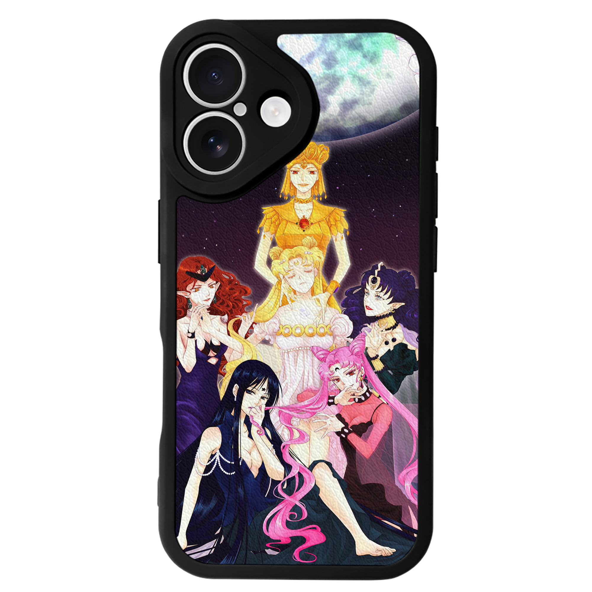 （画像用） 美少女戦士セーラームーン Sailor Moon 【iPhone 16シリーズ対応】シリコンスマホケース（レザー調） 材質：シリコン